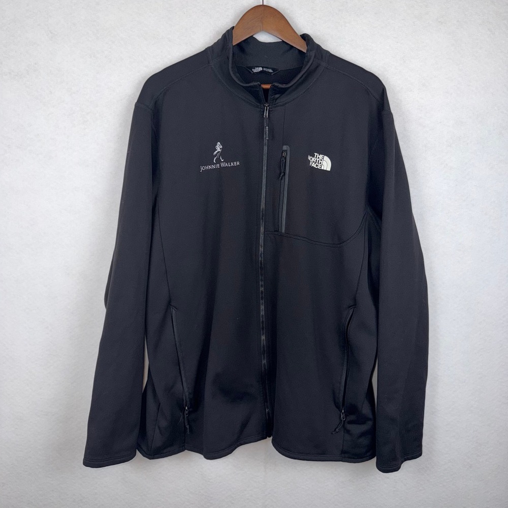 The North Face Johnnie Walker Jacket Mens XXL Black Full Zip Rare nf0a7v64jk3
